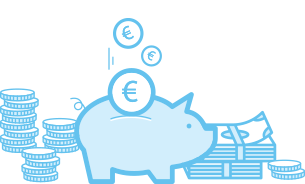 Pictogramme tirelire économies