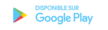 Logo google play blanc