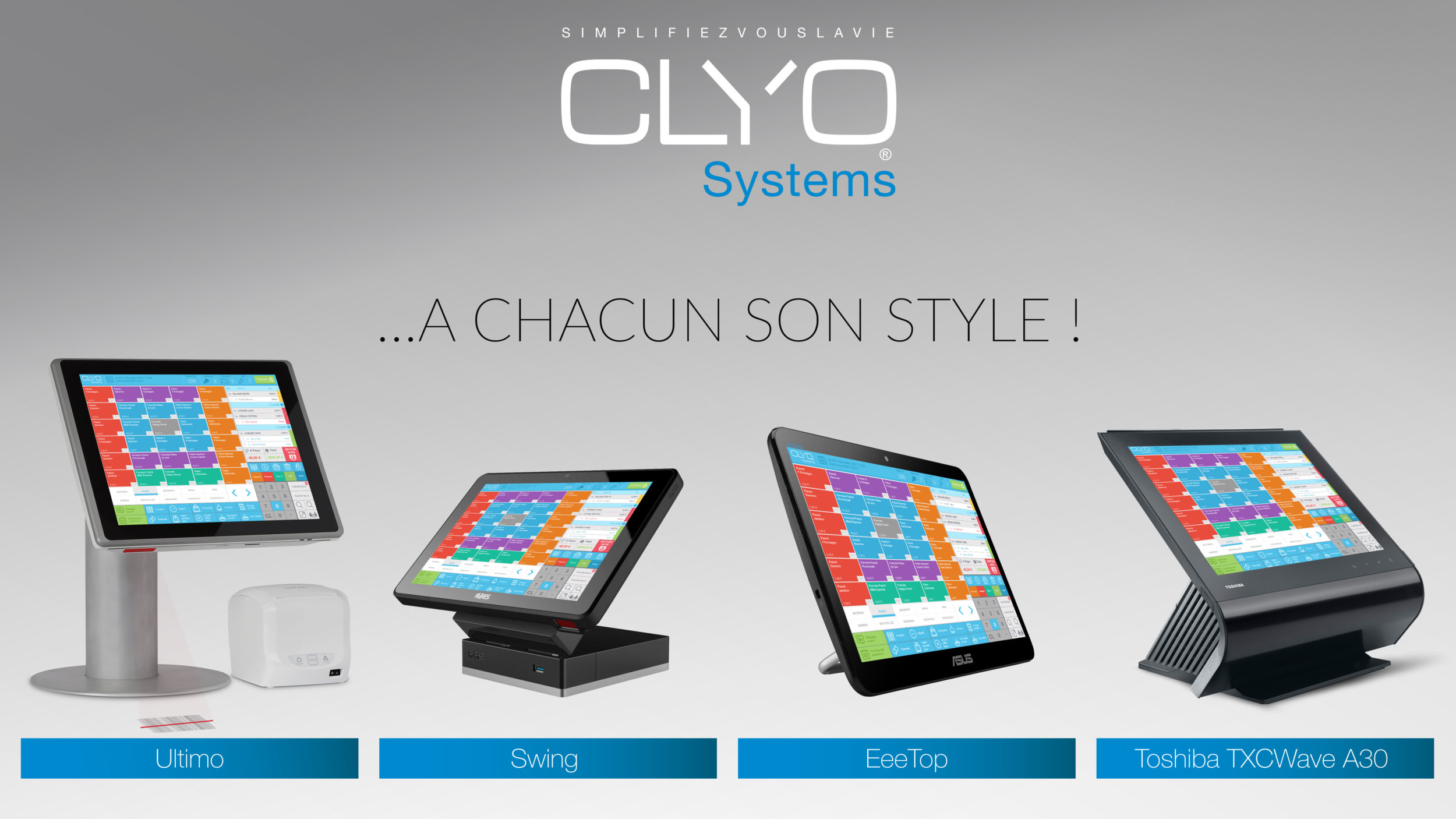 Caisses enregistreuses Clyo Systems