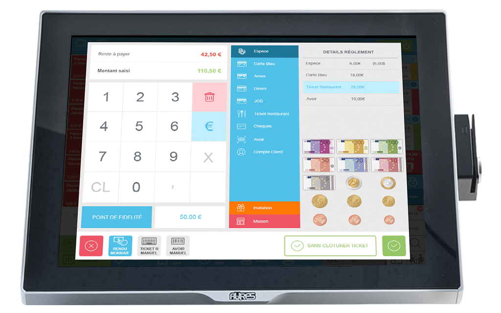 Encaissement avec un logiciel de caisse Clyo Systems